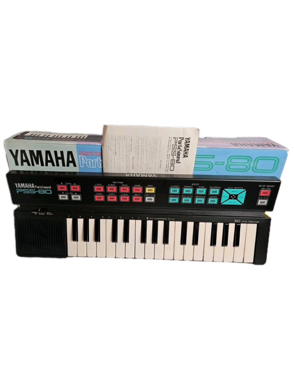 Yamaha Electronic Keyboard PSS-80 Portasound With Box Instructions Tested Works